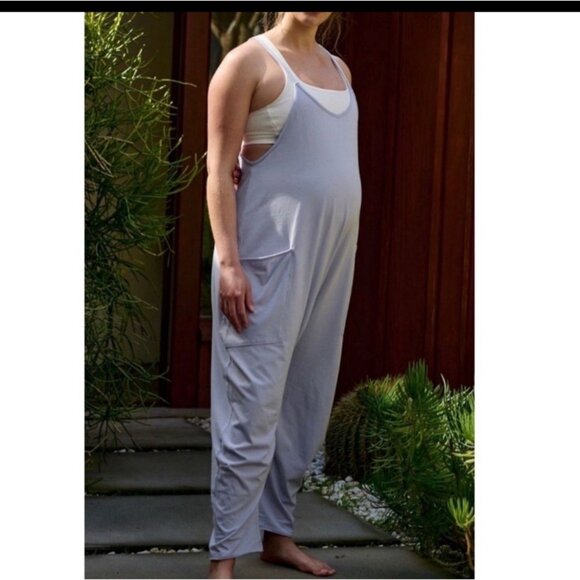 NWT Free People Movement FP Hatch Maternity Hot Shot Body Romper Medium Orchid